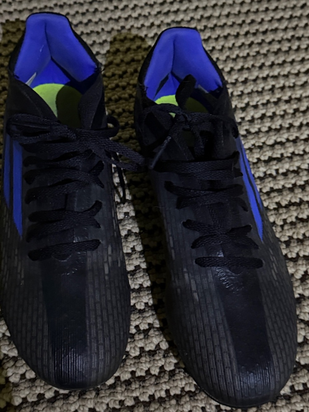 adidas Black and Blue Women's Athletic Shoes